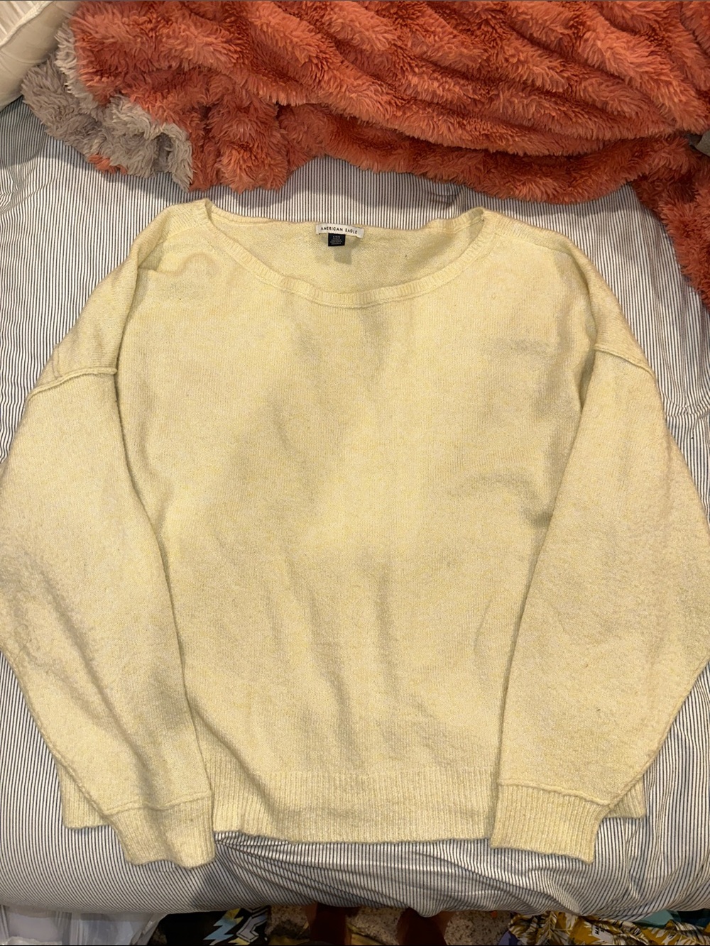 Eileen Fisher Soft Knit Crewneck Sweater in Pale Yellow